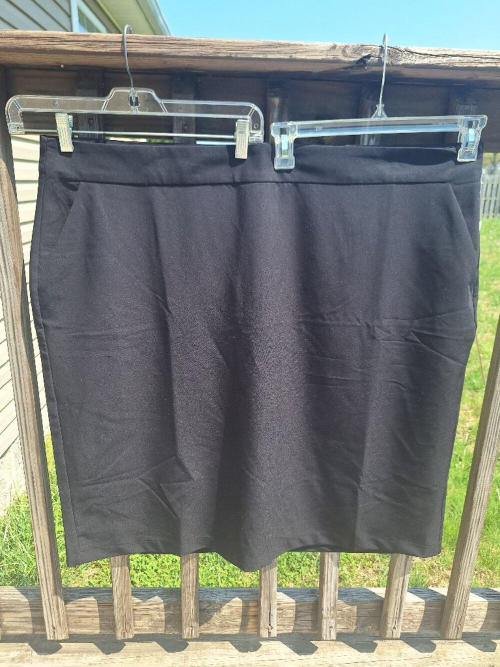 NEW Liz Claiborne Black Pencil Skirt Sz 24W